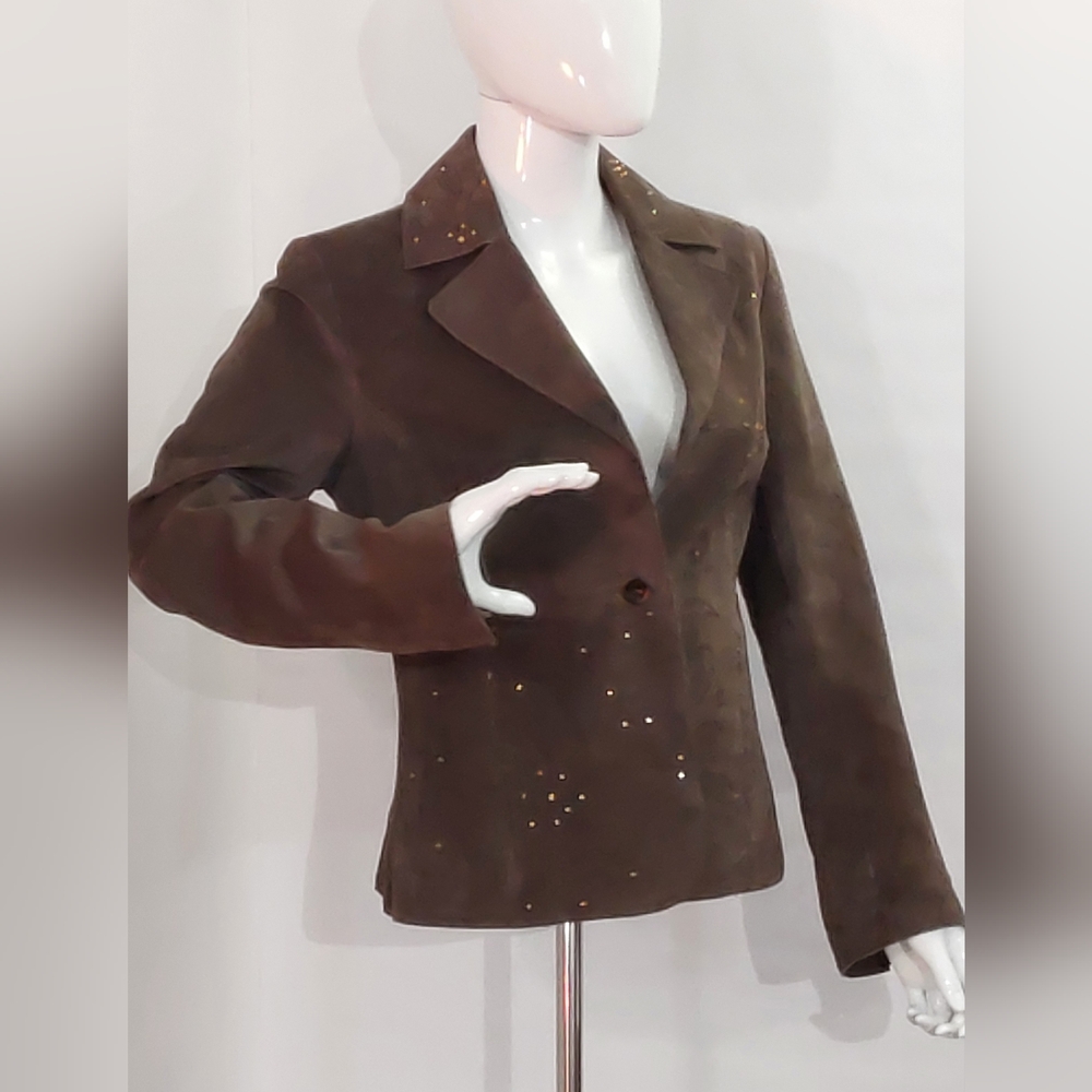 COUTURE by J. PARK / Women's LEATHER Coat / SMALL